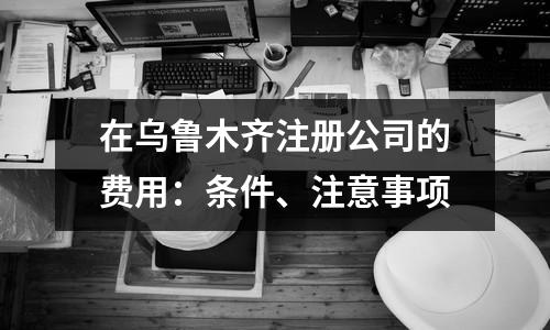 在乌鲁木齐注册公司的费用：条件、注意事项