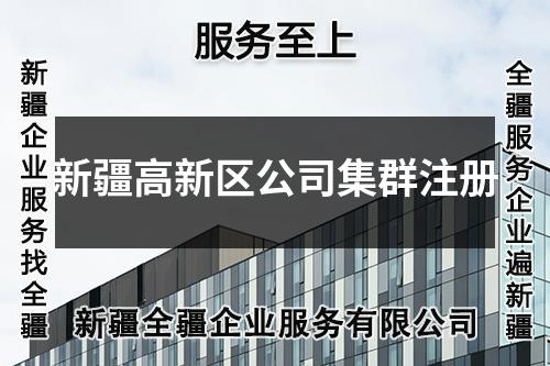 新疆高新区公司集群注册