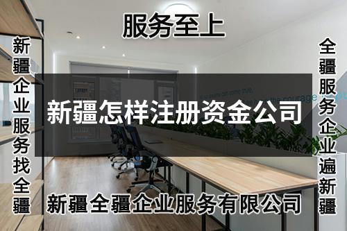 新疆怎样注册资金公司