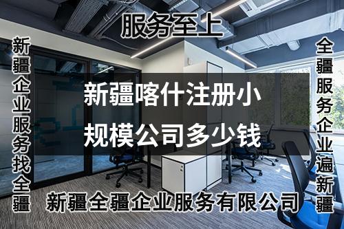 新疆喀什注册小规模公司多少钱