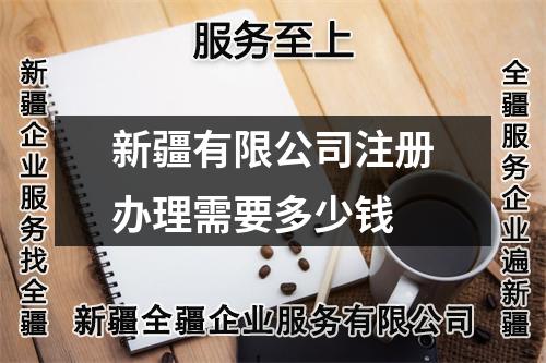 新疆有限公司注册办理需要多少钱