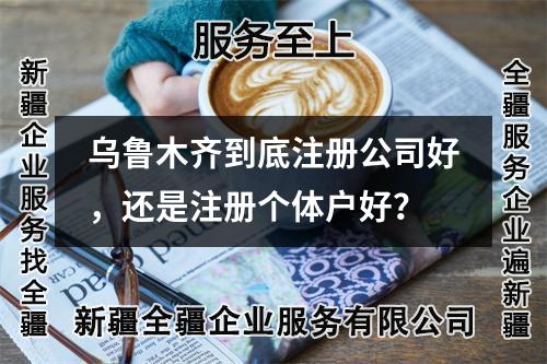 乌鲁木齐到底注册公司好,还是注册个体户好?