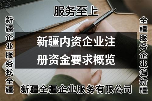 新疆内资企业注册资金要求概览