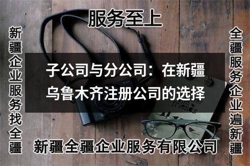 子公司与分公司:在新疆乌鲁木齐注册公司的选择