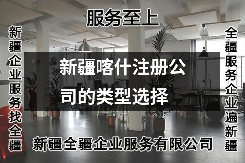 新疆喀什注册公司的类型选择